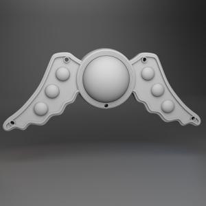 Pee Wee Herman - Burton Adventure Bike - 3D Printed - Mudflap Ornament (x2)