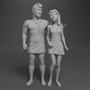 MIGHTY HERCULES 2 Figure Set Hercules Helena