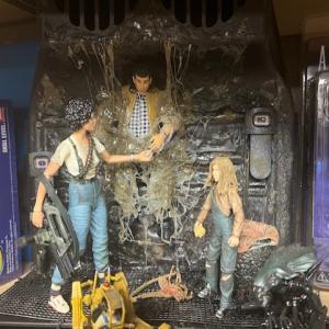 Aliens - Death of Carter Burke - 3 custom figures