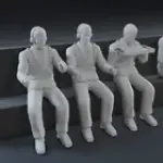 2001 Space Odyssey - 10 Figure Pilot Passenger Set - 1:48 1:35