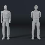 Battlestar Galactica - Apollo and Adama (2004) - 2 figure set - 1:32 1:24