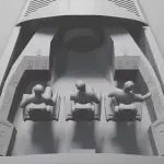 Escape the Planet of the Apes - 6-inch Icarus Spaceship plus Ape Astronauts