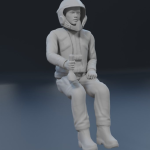 Battlestar Galactica - Starbuck and Apollo (landing party) - 3 figure set - 1:32