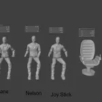VOYAGE TO THE BOTTOM OF THE SEA - FLYING SUB FIGURE SET - 1:32