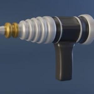 12" Walmart - Robby DISINTEGRATOR GUN and 1:6 Forbidden Planet Laser Gun - 2 piece set