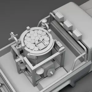 Twister Movie Jo's Truck 12 inches with Bill, Jo, Dorothy with Sensors 3D Print