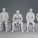 THE EXPENDABLES - Stallone Statham Arnold Dolph - 12 Standing or 8 Seated - 1:18