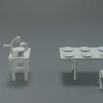 Lost In Space - Jupiter 2 Campsite Chairs Canopy and Equipment - 11 Piece Set - 1:35