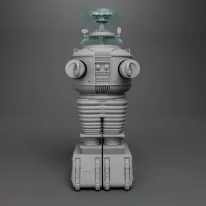 B9 Robot Lost in Space 3D Print 3.5 Feet Tall - Multiple Parts