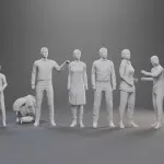 Lost In Space - Mr. Nobody Ending Episode Scene - 9 Figure Set - 1:24