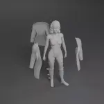 BLADE RUNNER SPINNER CAR and 12 Figure Set - 1:24 1:18
