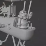 Dick Dastardly - Flying Machines - 4 Piece Set