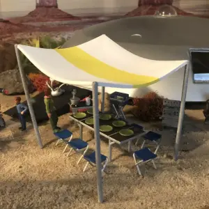 Lost In Space - Jupiter 2 Campsite Chairs Canopy and Equipment - 11 Piece Set - 1:35