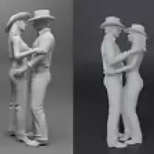 Urban Cowboy - John Travolta Dance with Winger (Sissy) and Smith (Pam) - 1:24 1:18