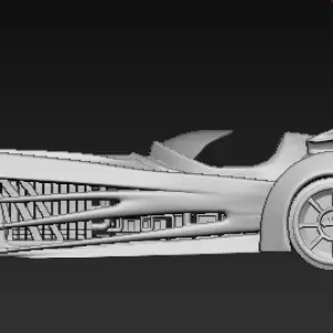 Batman & Robin Batmobile 10 inch 3D printed Clooney