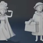 BEWITCHED - 7 Figures Set - 1:24 1:18