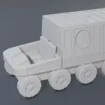 GI Joe Adventure Team Mobile Support Vehicle - 3.75 inch tall figures