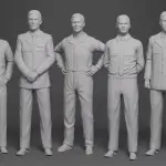 VOYAGE TO THE BOTTOM OF THE SEA - 10 Figure CREW - 1:24