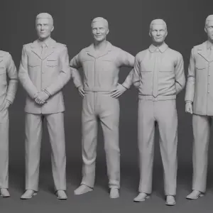 VOYAGE TO THE BOTTOM OF THE SEA - 10 Figure CREW - 1:24