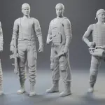 THE EXPENDABLES - Stallone Statham Arnold Dolph - 12 Standing or 8 Seated - 1:18