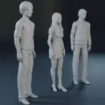 THE MOD SQUAD - Linc Julie Pete - 3 Figure Set - 1:24 1:18