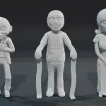 MAD MONSTER PARTY - 14 FIGURE SET - RANKIN BASS - 1:18