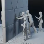 Lost in Space - Robinson Family - HUNGRY SEA Scene - 1:24