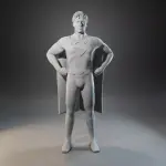 SUPERMAN Christopher Reeves OR George Reeves - 6 inches Tall