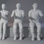 THE EXPENDABLES - Stallone Statham Arnold Dolph - 12 Standing or 8 Seated - 1:18