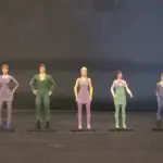 LOST IN SPACE - Robinsons, Don and Dr Smith - Silver, Casual or Parka Attire UNPAINTED 1:35 1:24