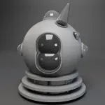 Lost In Space A Change of Space Episode Spaceship with Dr. Smith Lizard 3D Print