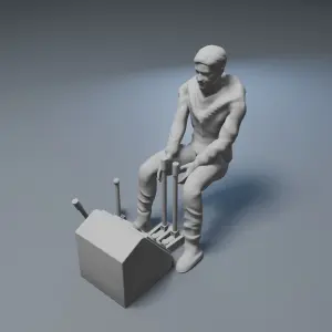 Lost In Space Jupiter 2 Chariot DRIVER and Controls Parka or Casual 1:24 1:35