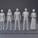 Star Trek TOS - 8 Figures - Set 15 - 1:32