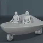 Electra Woman Dyna Girl and Car Set