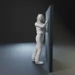 Halloween Michael Myers Laurie Strode 3D printed 3 Figure set 1:18 1:24