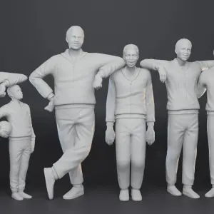 Harlem Globetrotters 6 Figure Set