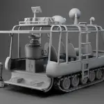 Lost In Space CHARIOT Rear Robot Entry 5 Pieces 3D Printed