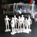 LOST IN SPACE - Robinsons, Don and Dr Smith - Silver, Casual or Parka Attire UNPAINTED 1:35 1:24