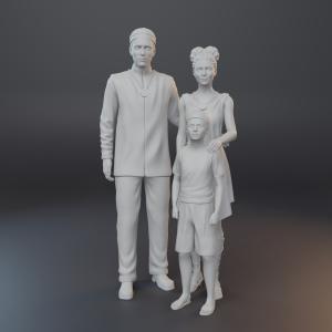 Lost in Space - Nerim and Statue - Rethso, Moela and Lunon Characters - 1:24