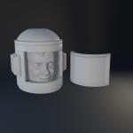 Ideal Action Boy replacement parts Telepathic Thought Scrambler and Space Helmet