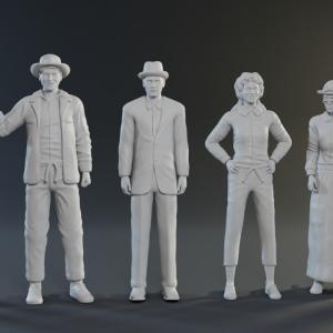 THE BEVERLY HILLBILLIES - 6 FIGURES - 1:24 1:18 1:12