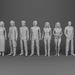 Prince Revolution Apollonia Morris Jerome Purple Rain 3D Print 11 Figures 1:24