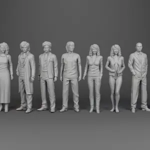 Prince Revolution Apollonia Morris Jerome Purple Rain 3D Print 11 Figures 1:24