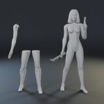 CAPTAIN ACTION - LADY ACTION and ACTION BOY - PROTOTYPE BODIES