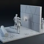Lost in Space - Robinson Family - HUNGRY SEA Scene - 1:24