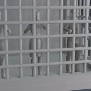 Land of the Giants - Cage Figure Set - Valerie Fitzhugh Betty - 1:35