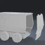 GI Joe Adventure Team Mobile Support Vehicle - 3.75 inch tall figures