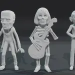 MAD MONSTER PARTY - 14 FIGURE SET - RANKIN BASS - 1:18