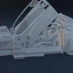 BLADE RUNNER SPINNER CAR and 12 Figure Set - 1:24 1:18