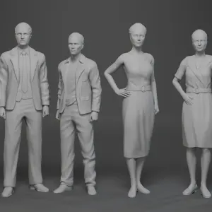 ALIEN NATION TV Series - 6 Figures 3D printed 1:24 Sikes George Susan Cathy Buck
